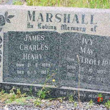MARSHALL James Charles Henry 1889-1957 &amp; Ivy May TROLLIP 1892-197?