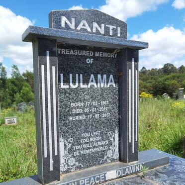 NANTI Lulama 1967-2012