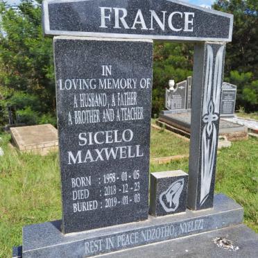 FRANCE Sicelo Maxwell 1958-2018