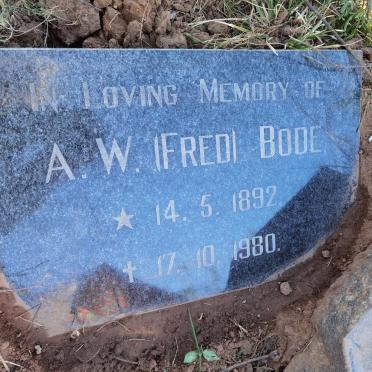 BODE A.W. 1892-1980