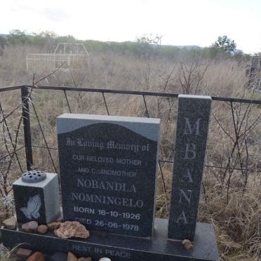 MBANA Nobandla Nomningelo 1926-1978