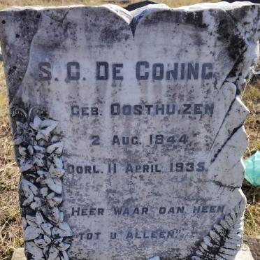 CONING S.C., de nee OOSTHUIZEN 1844-1935