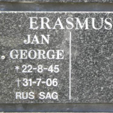 ERASMUS Jan George 1945-2006