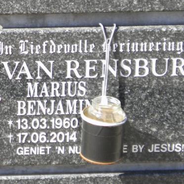 RENSBURG Marius Benjamin, van 1960-2014