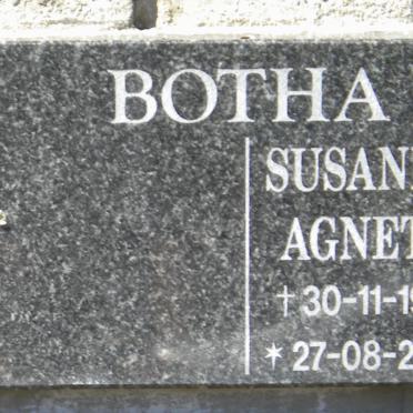 BOTHA Susanna Agneta 1931-2007