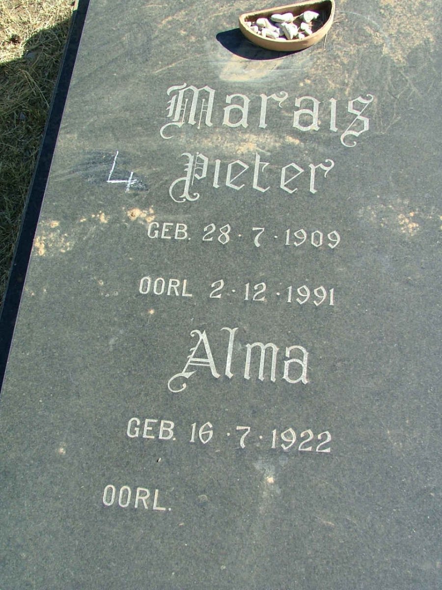 MARAIS Pieter 1909-1991 &amp; Alma 1922-