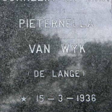 WYK Cornelia Katrina Pieternella, van nee DE LANGE 1936-1994