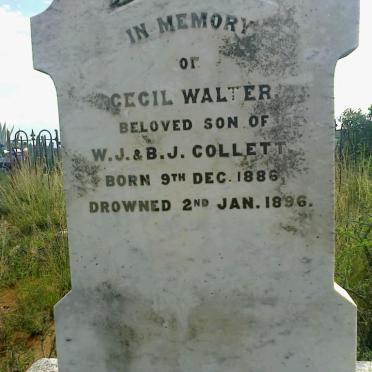 COLLETT Cecil Walter 1886-1896