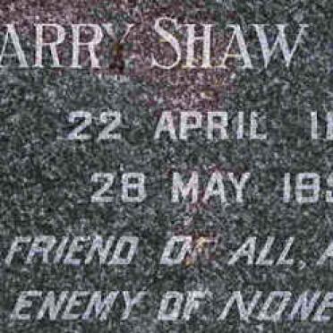 BARNES Harry Shaw 1876-1956