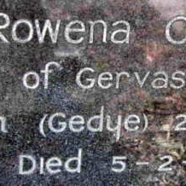 COLLETT Rowena nee GEDYE 1880-1971