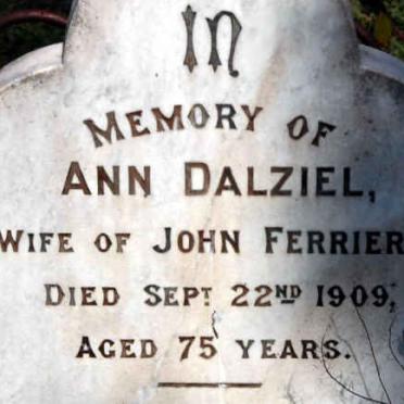 FERRIER Ann Dalziel -1909