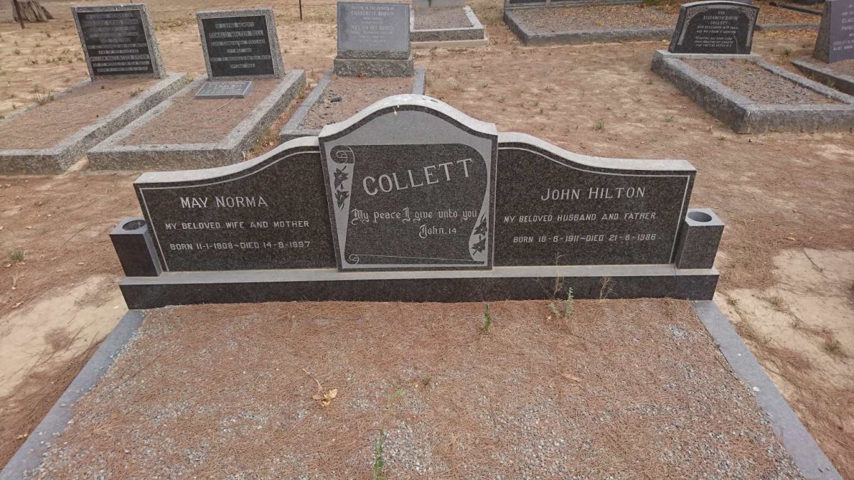 COLLETT John Hilton 1911-1986 &amp; May Norma 1908-1997