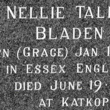 BLADEN Nellie Talbot nee GRACE 1897-1986