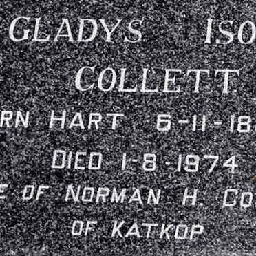 COLLETT Gladys Isobel nee HART 1886-1974