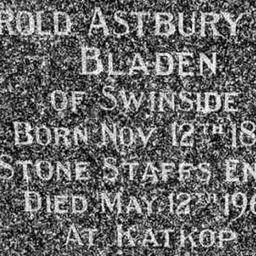 BLADEN Harold Astbury Wells 1881-1960