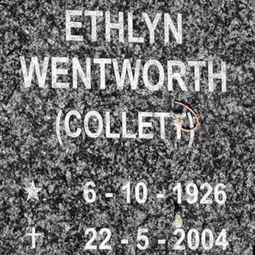 WENTWORTH Ethlyn nee COLLETT 1926-2004