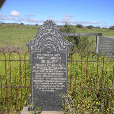 KLERK Barend Jacobus, de 1872-1960