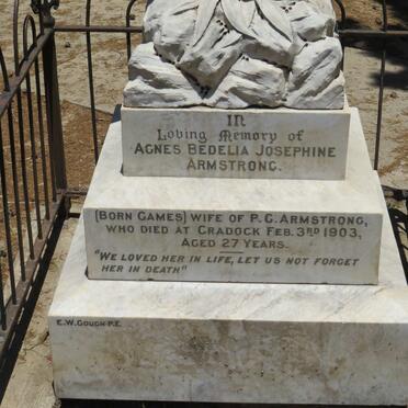ARMSTRONG Agnes Bedelia Josephine nee GAMES -1903