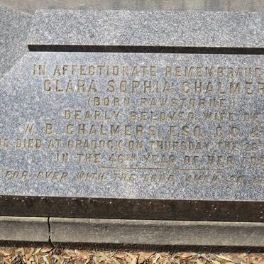 CHALMERS Clara Sophia nee RAWSTORNE -1879