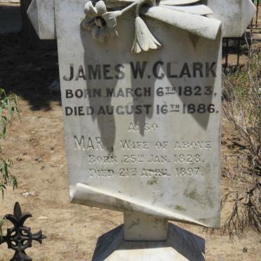 CLARK James W. 1823-1886 &amp; Mary 1828-1897
