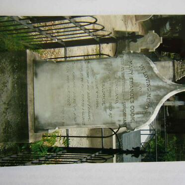 COOK Mary Frances 1809-1886