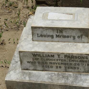 PARSONS William T. -1893