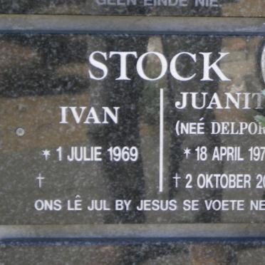 STOCK Ivan 1969- &amp; Juanita DELPOR?? 1973-2012