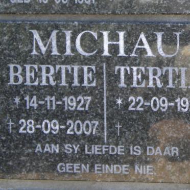 MICHAU Bertie 1927-2007 &amp; Tertia 1929-