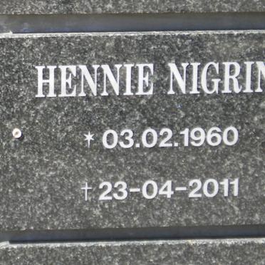 NIGRINI Hennie 1960-2011