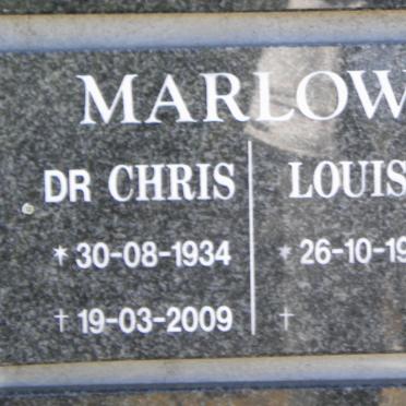 MARLOW Chris 1934-2009 &amp; Louise 1934-