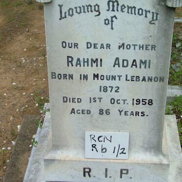 ADAMI Rahmi -1958