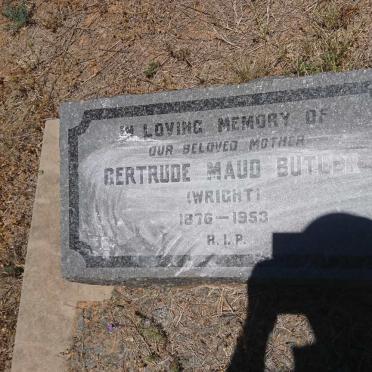 BUTLER Gertrude Maud nee WRIGHT 1876-1953