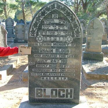 BLOCH Chaim -1924