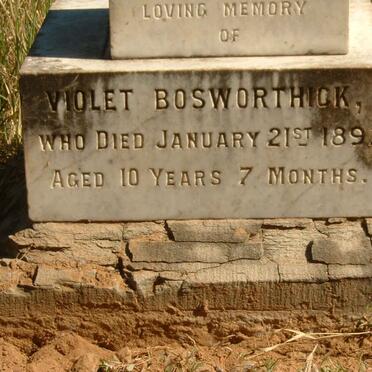 BOSWORTHICK Violet -1897