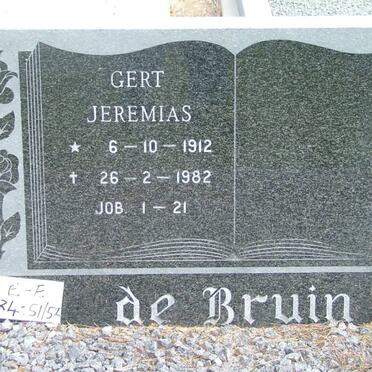 BRUIN Gert Jeremias, de 1912-1982