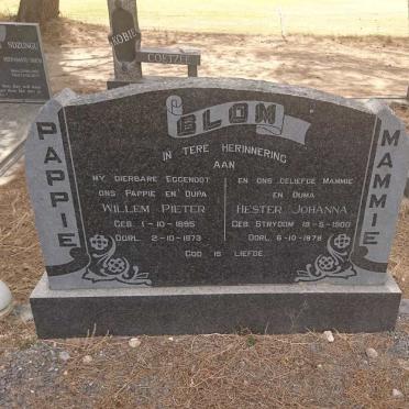BLOM Willem Pieter 1895-1973 &amp; Hester Johanna STRYDOM 1900-1978