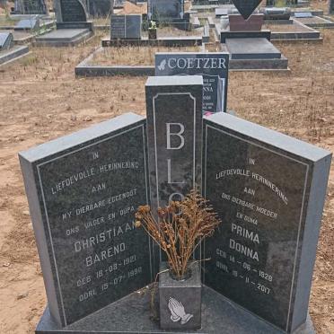 BLOM Christiaan Barend 1921-1990 &amp; Prima Donna 1928-2017