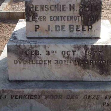 BEER Renschie M., de nee SMIT 1877-1916