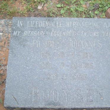 BOOYSEN Jacobus Johannes 19??-19?5