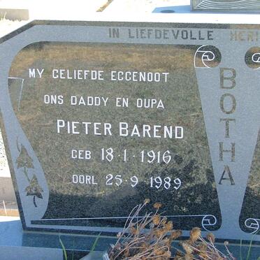 BOTHA Pieter Barend 1916-1989