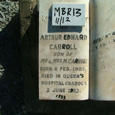 CARROLL Arthur Edward 1905-1933