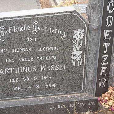 COETZER Marthinus Wessel 1914-1994 &amp; Susanna Maria VAN WYK 1919-2000