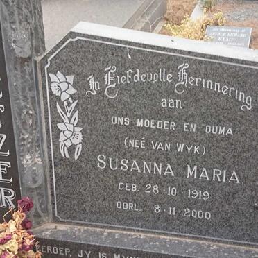 COETZER Marthinus Wessel 1914-1994 &amp; Susanna Maria VAN WYK 1919-2000