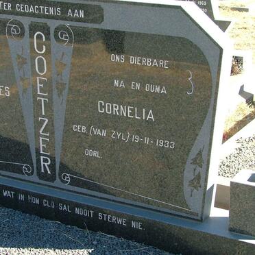 COETZER Cornelia nee VAN ZYL 1933-