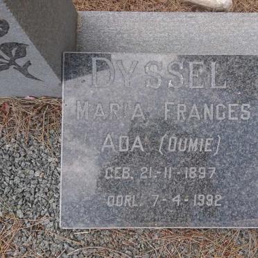 DYSSEL Maria Frances Ada 1897-1992