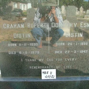 DISTIN Graham Rupert 1895-1979 &amp; Dorothy Esme 1898-1947
