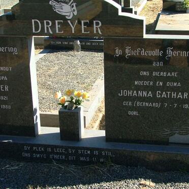 DREYER Johanna Catharina nee BERNARD 1922-