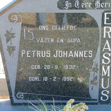 ERASMUS Petrus Johannes 1932-1992