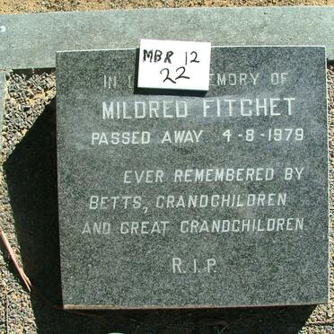 FITCHET Mildred - 1979