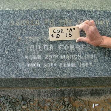 FORBES Hilda 1881-1909